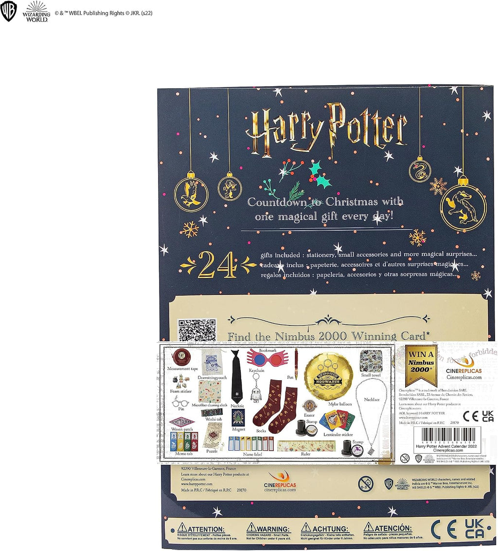 Calendrier de l'Avent Harry Potter Cinereplicas papeterie