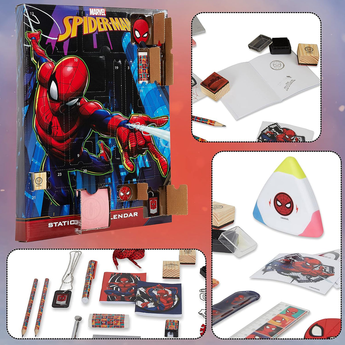 Calendrier de l'Avent Marvel Spider-Man papeterie