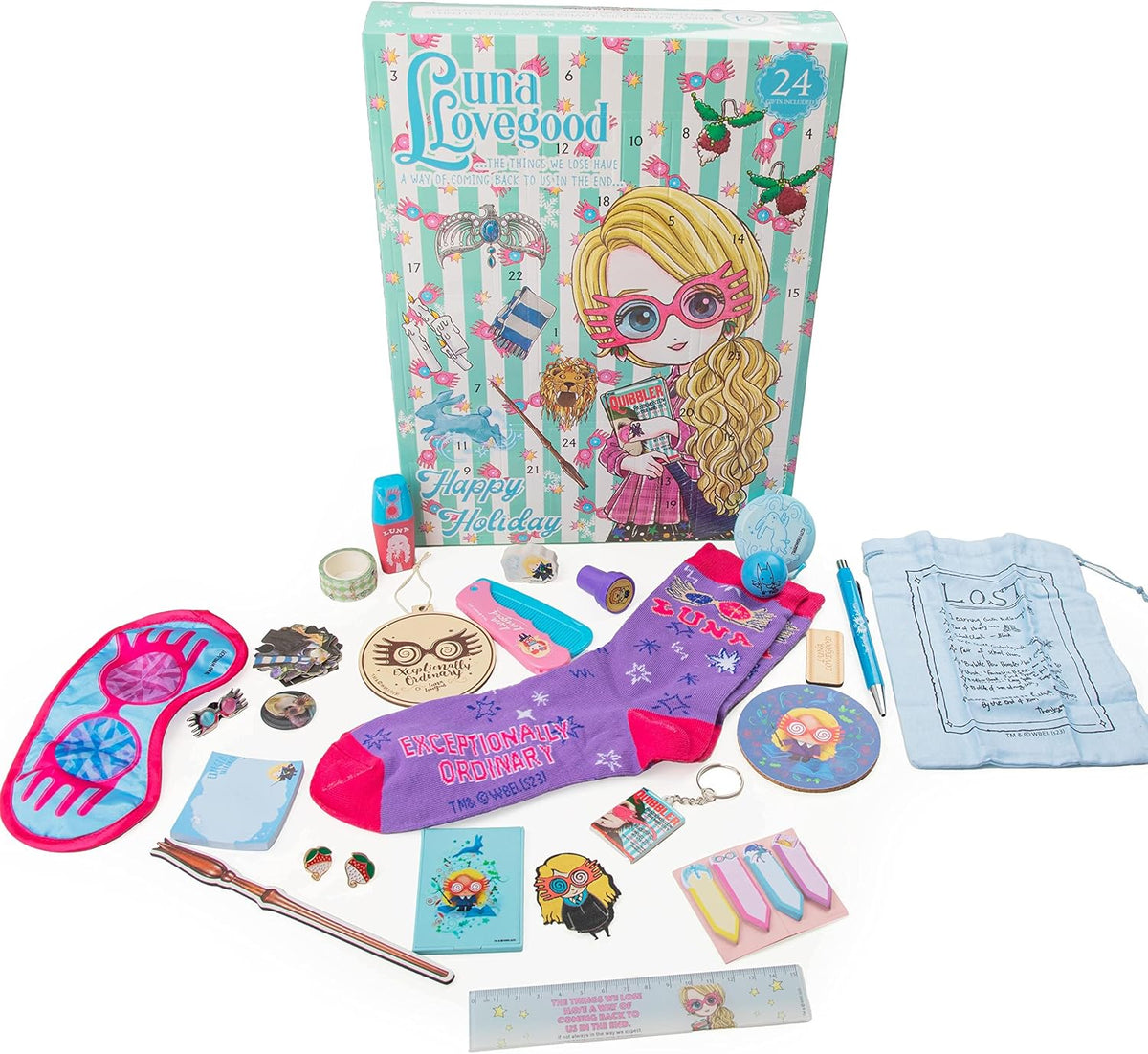 Contenu du calendrier de l’Avent Luna Lovegood : 24 cadeaux