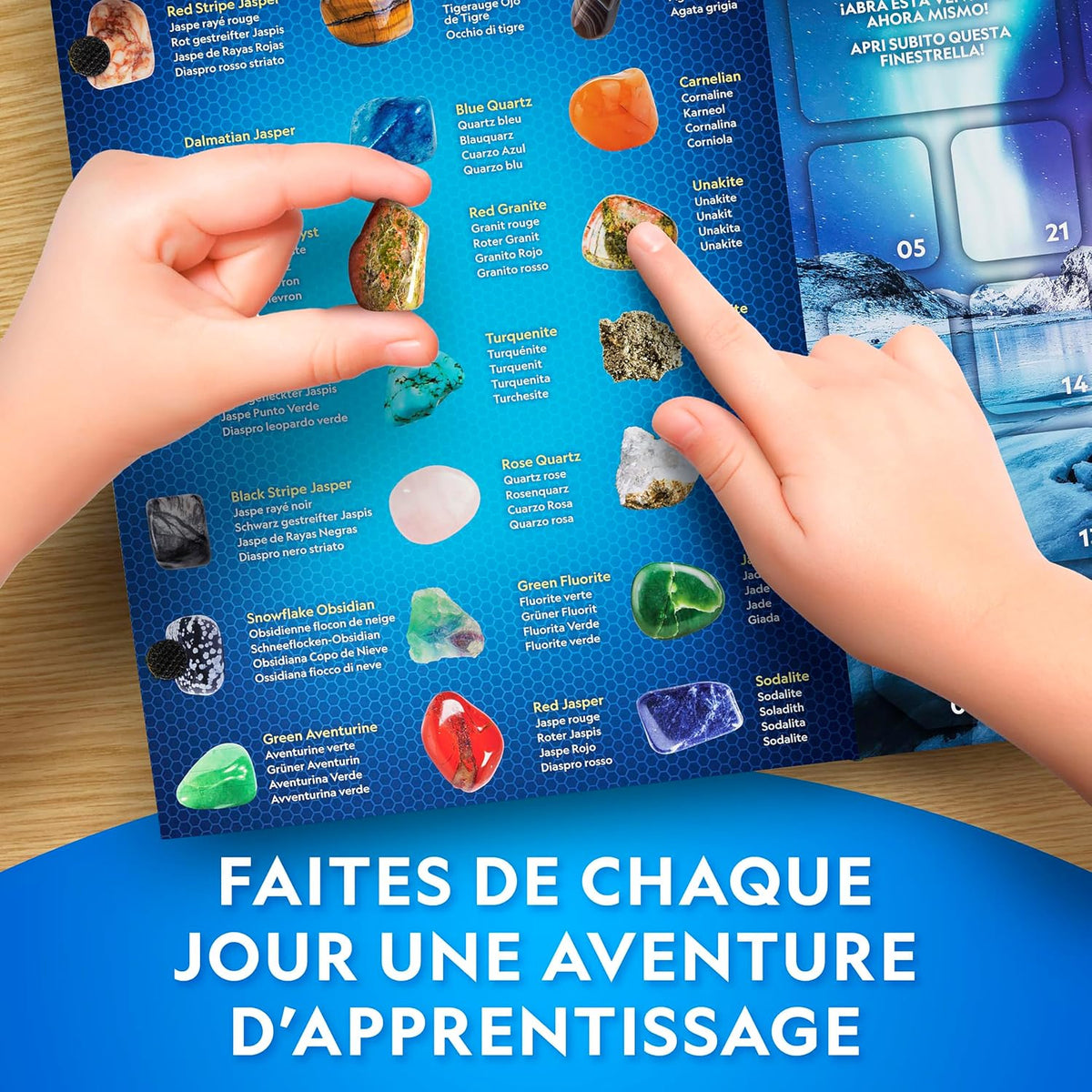 Calendrier de l’Avent National Geographic pierres précieuses