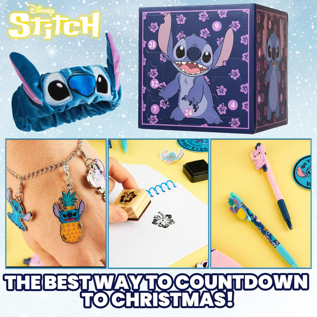 Calendrier de l’Avent Stitch 2025 – Papeterie & Accessoires Kawaii - Disney