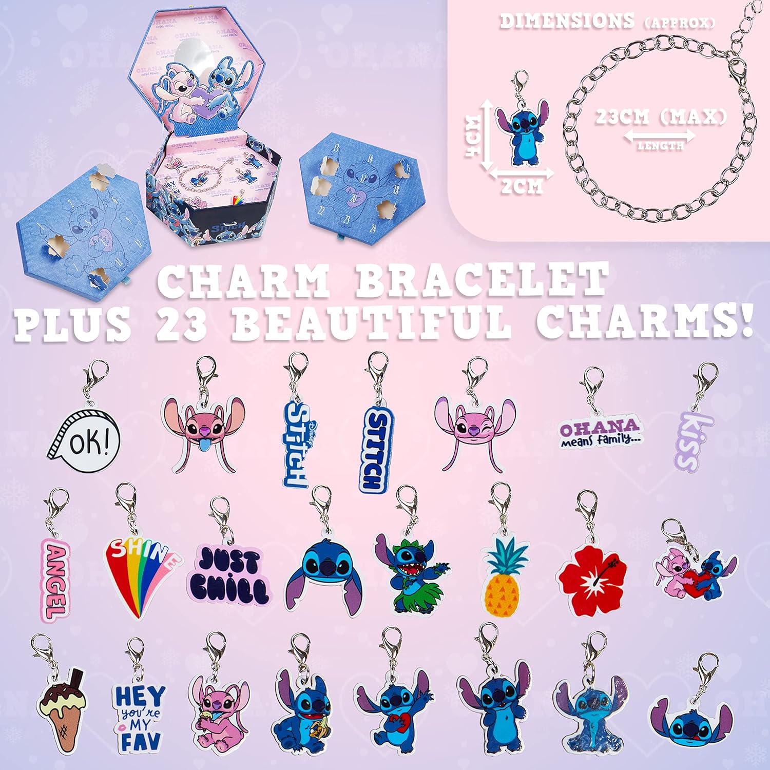 Calendrier de l’Avent Stitch 2025 – Bijoux à Charms - Disney