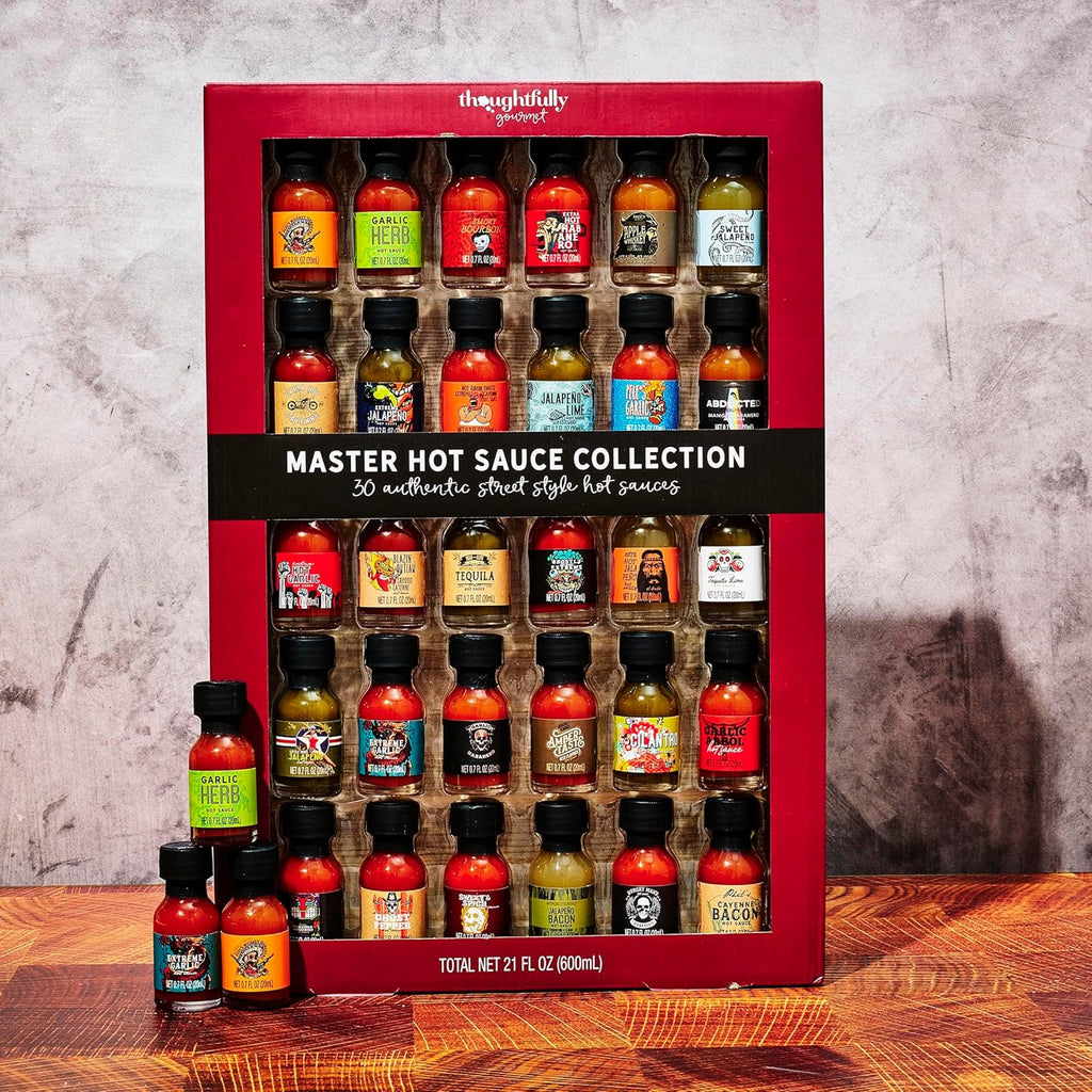 Coffret 30 sauces piquantes façon Hot Ones