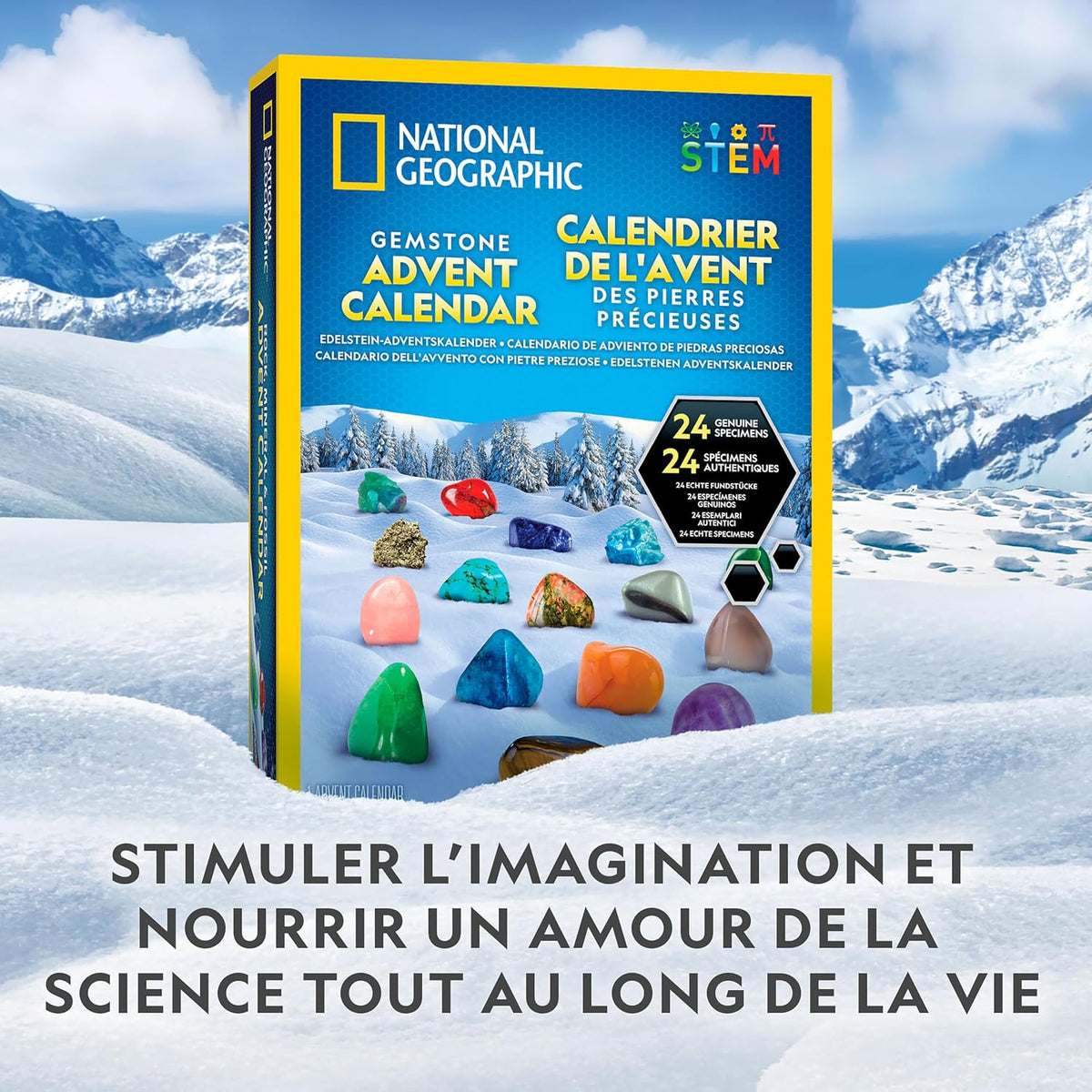 Calendrier de l’Avent National Geographic pierres précieuses