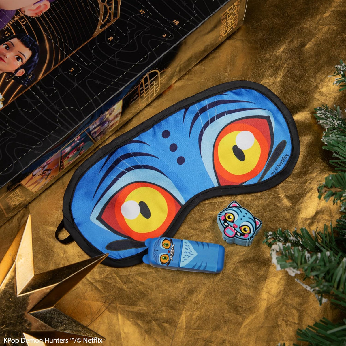 Masque de sommeil tigre Derpy du calendrier KPop Demon Hunters