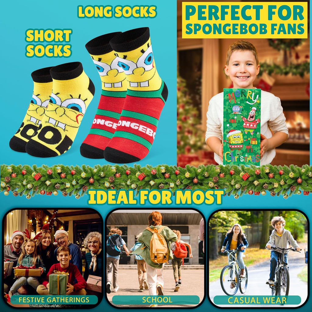 Calendrier de l’Avent Bob l’éponge avec chaussettes