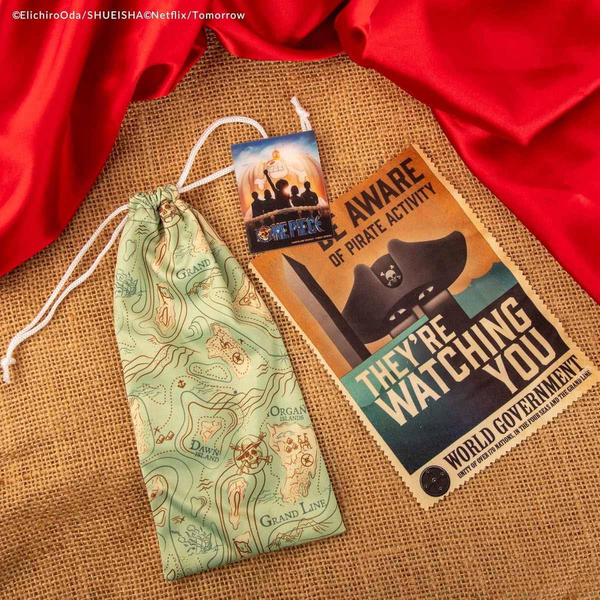 Pochette Grand Line et affichette du calendrier One Piece