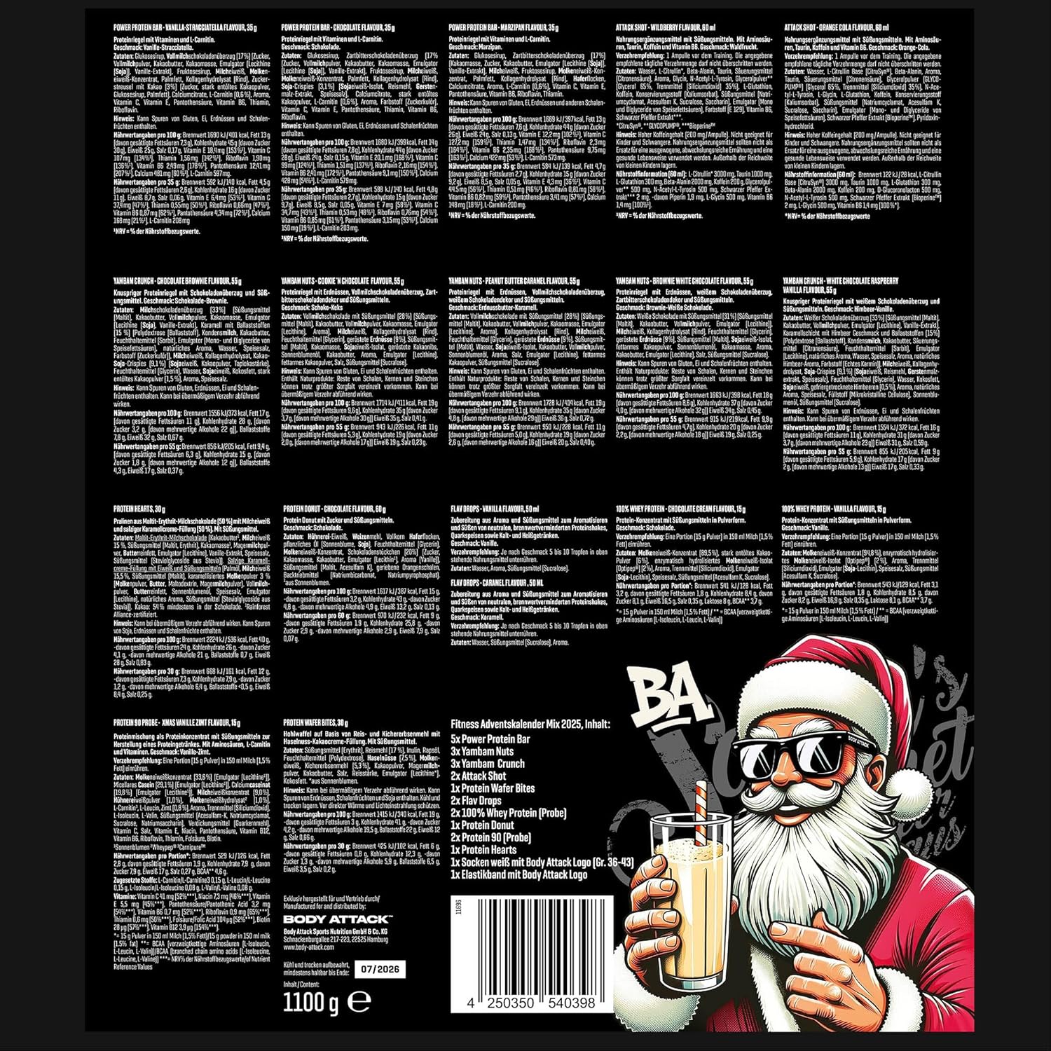 Calendrier de l’Avent fitness - Body Attack