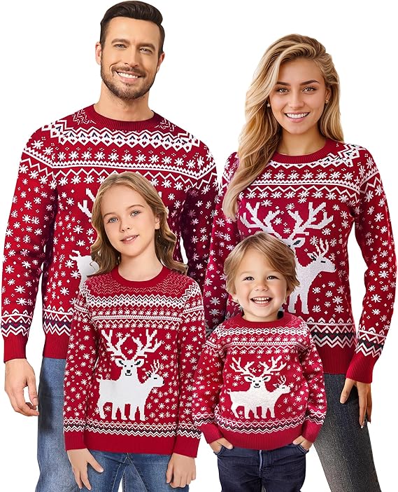 Pull de Noël assorti pour la famille