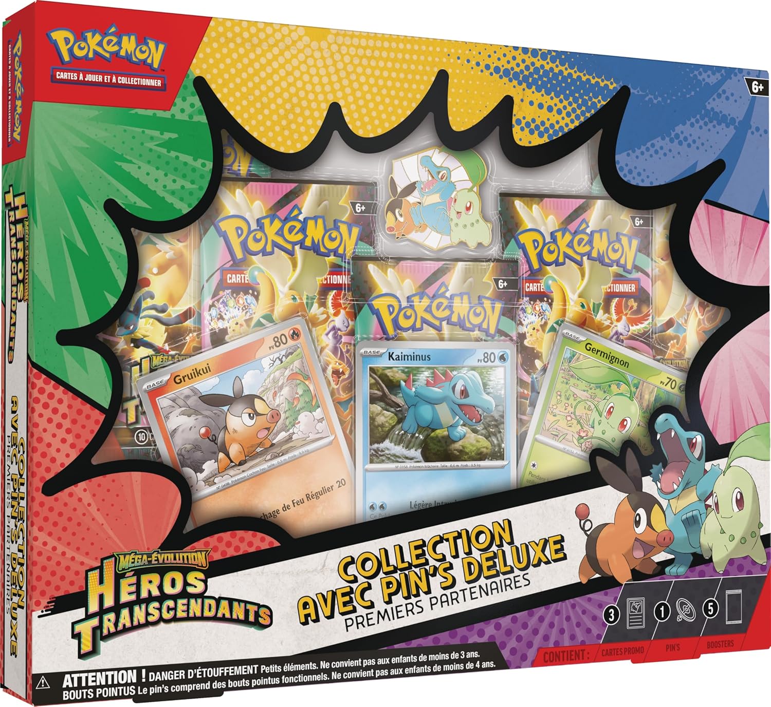 Coffret Pokémon Collection pin's Deluxe Premiers Partenaires