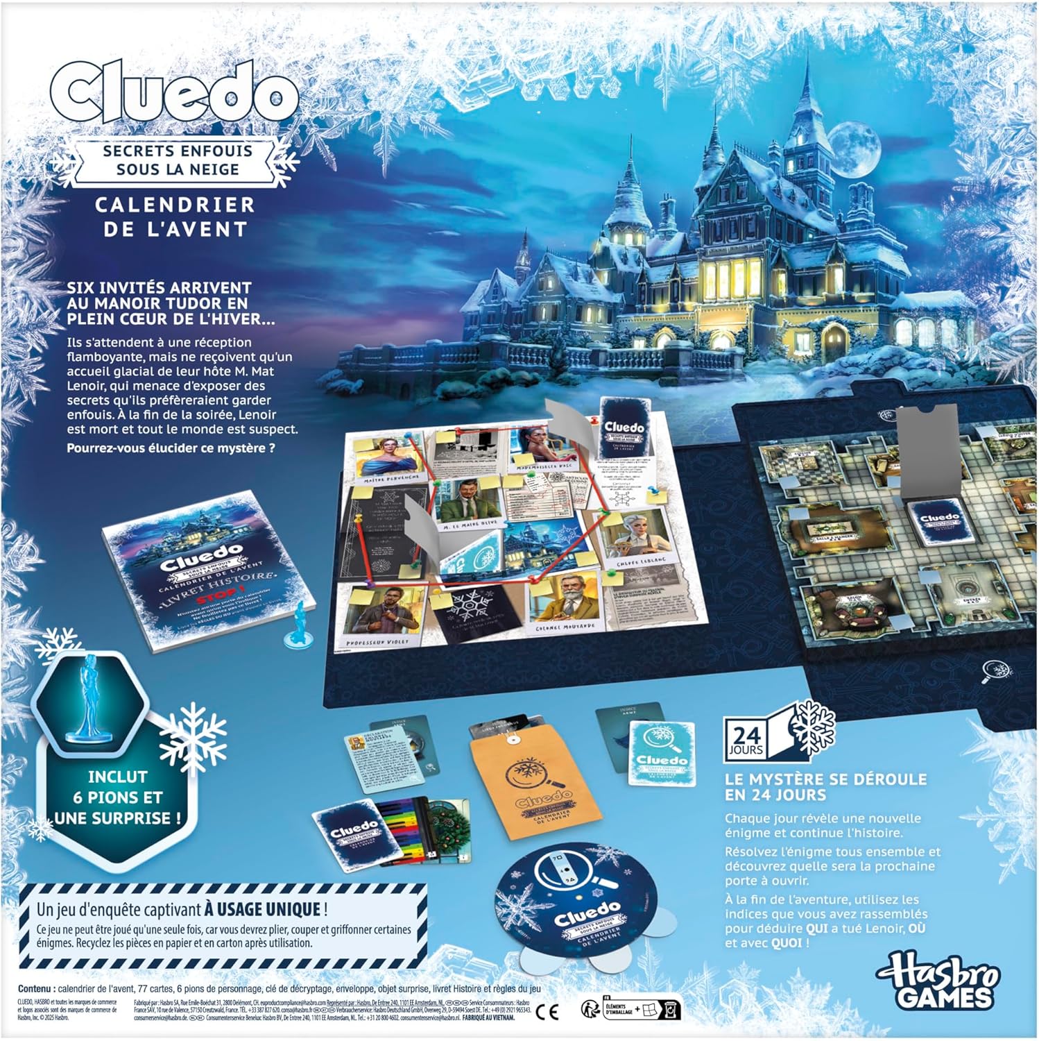 Calendrier de l'Avent Cluedo 2026 : l'édition mystère