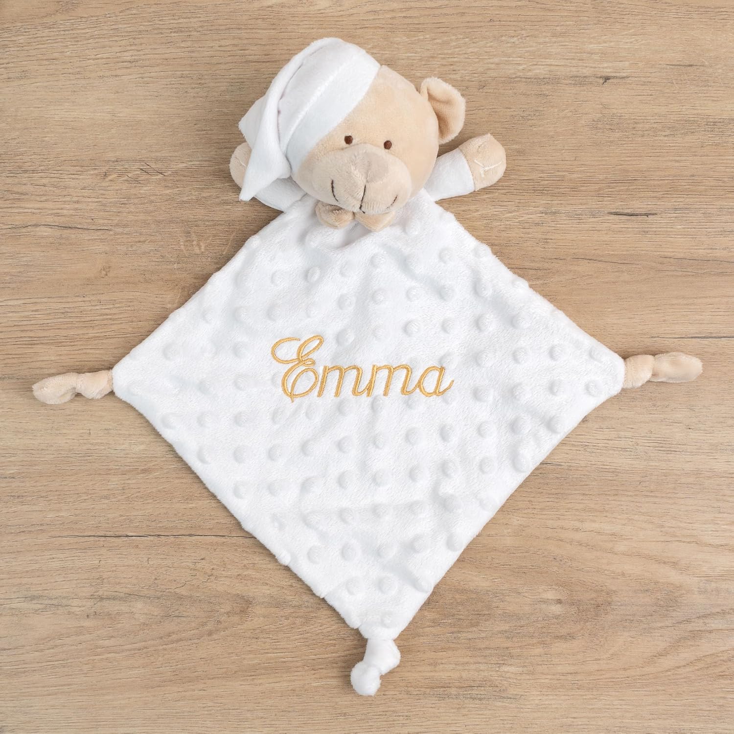 Doudou personnalisé avec prénom brodé Wanapix