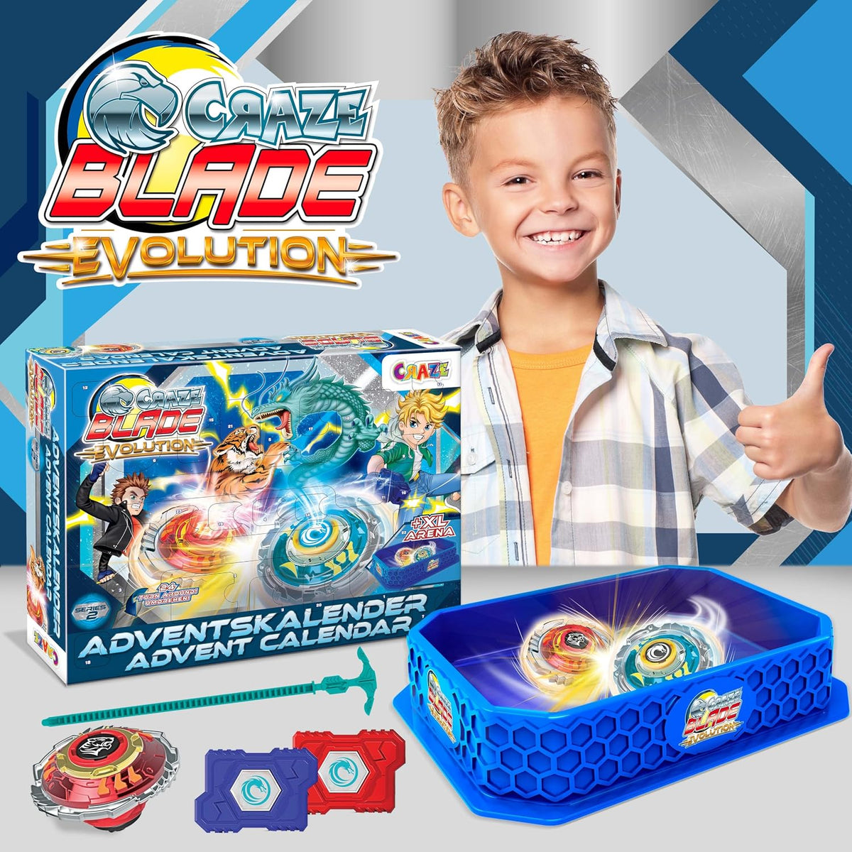 Calendrier de l'Avent Craze Blade Evolution toupies de combat