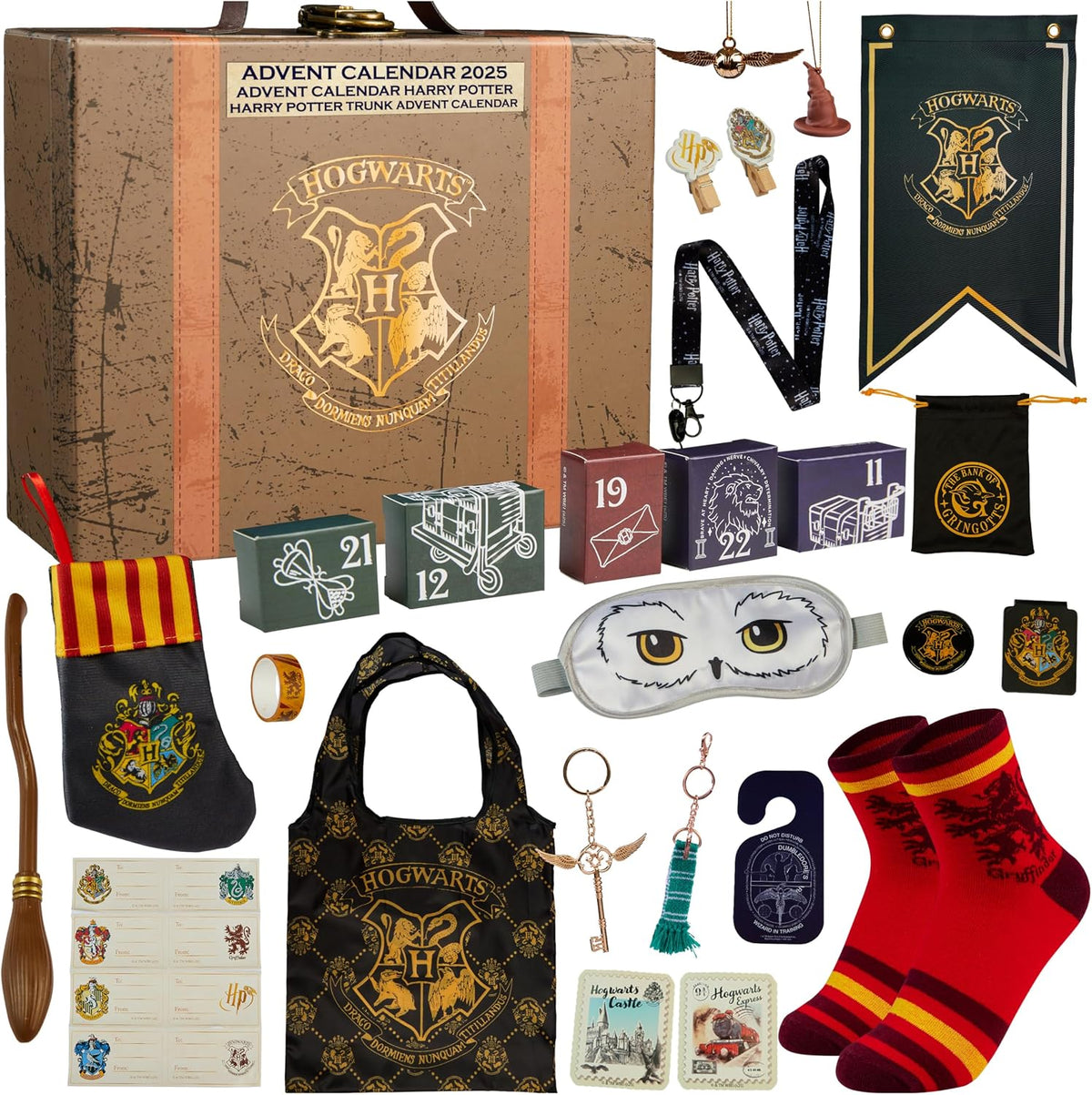 Calendrier de l'Avent Harry Potter Malle de Poudlard Cerda