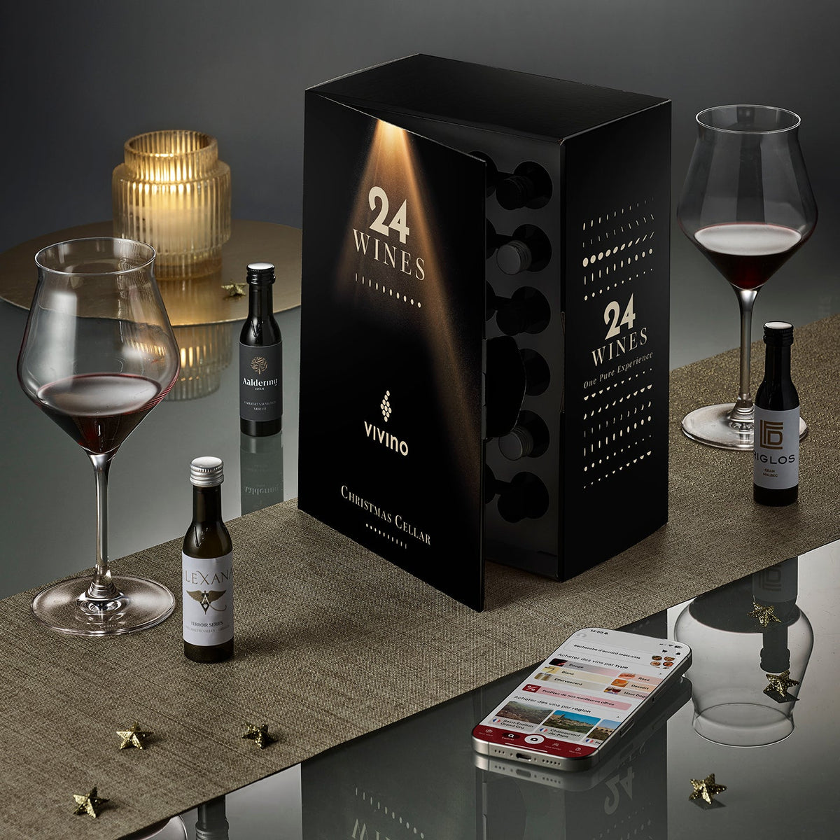 Calendrier de l'Avent Vins Vivino « La Cave » e-tasting – 24 vins du monde – photo 1