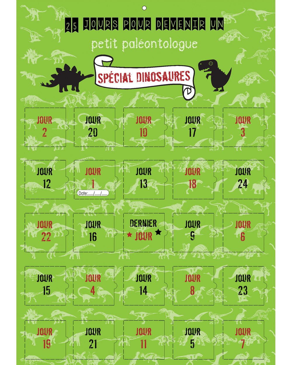 Calendrier de l'Avent Calendrier Évènement 25 jours