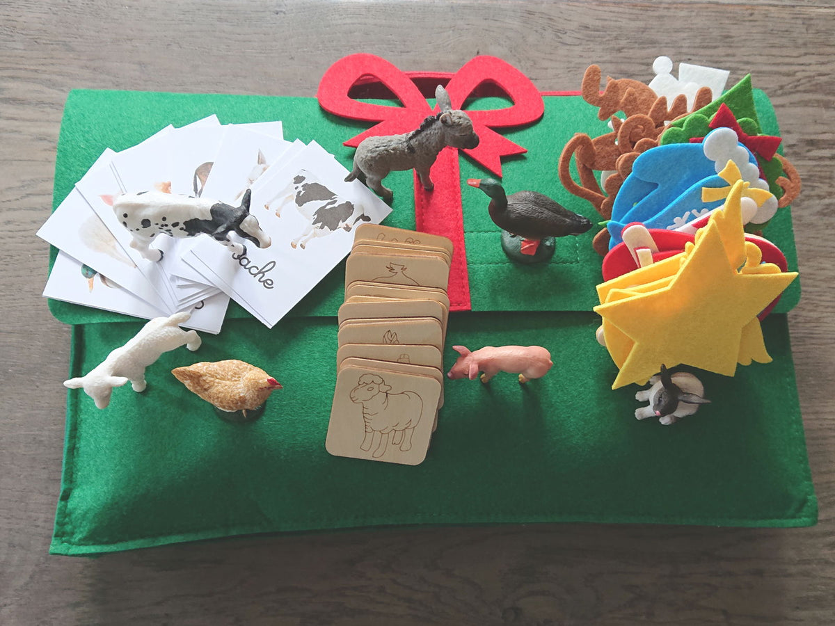 Calendrier de l'Avent MaMontessoriBox – Sapin à décorer et 24 jeux Montessori – photo 1