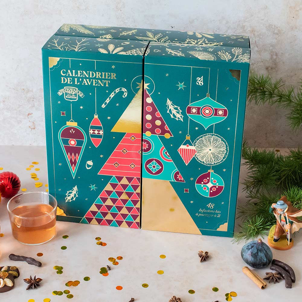 Calendrier de l'Avent Provence d'Antan Duo – 24 thés et tisanes bio pour 2