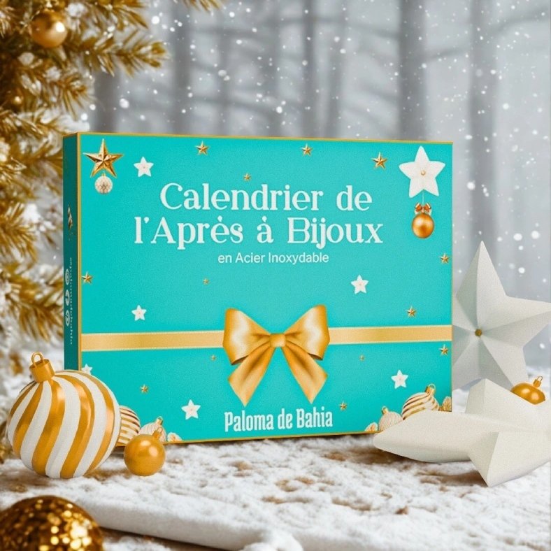 Calendrier de l'après Paloma de Bahia – 6 bijoux dorés en acier inoxydable