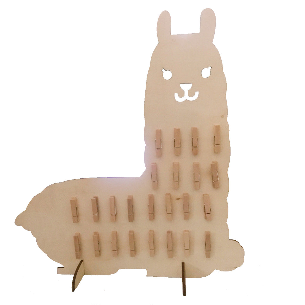 Calendrier de l'Avent lama en bois à remplir – Mes courses en vrac