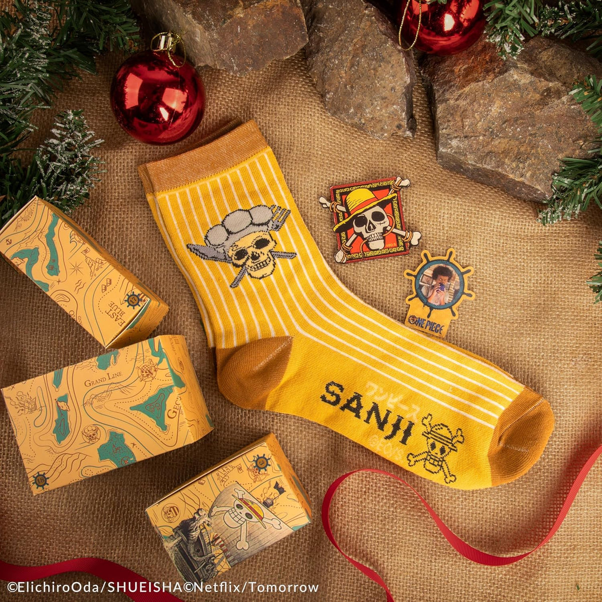 Chaussettes Sanji et pins One Piece du calendrier de l'Avent Deluxe