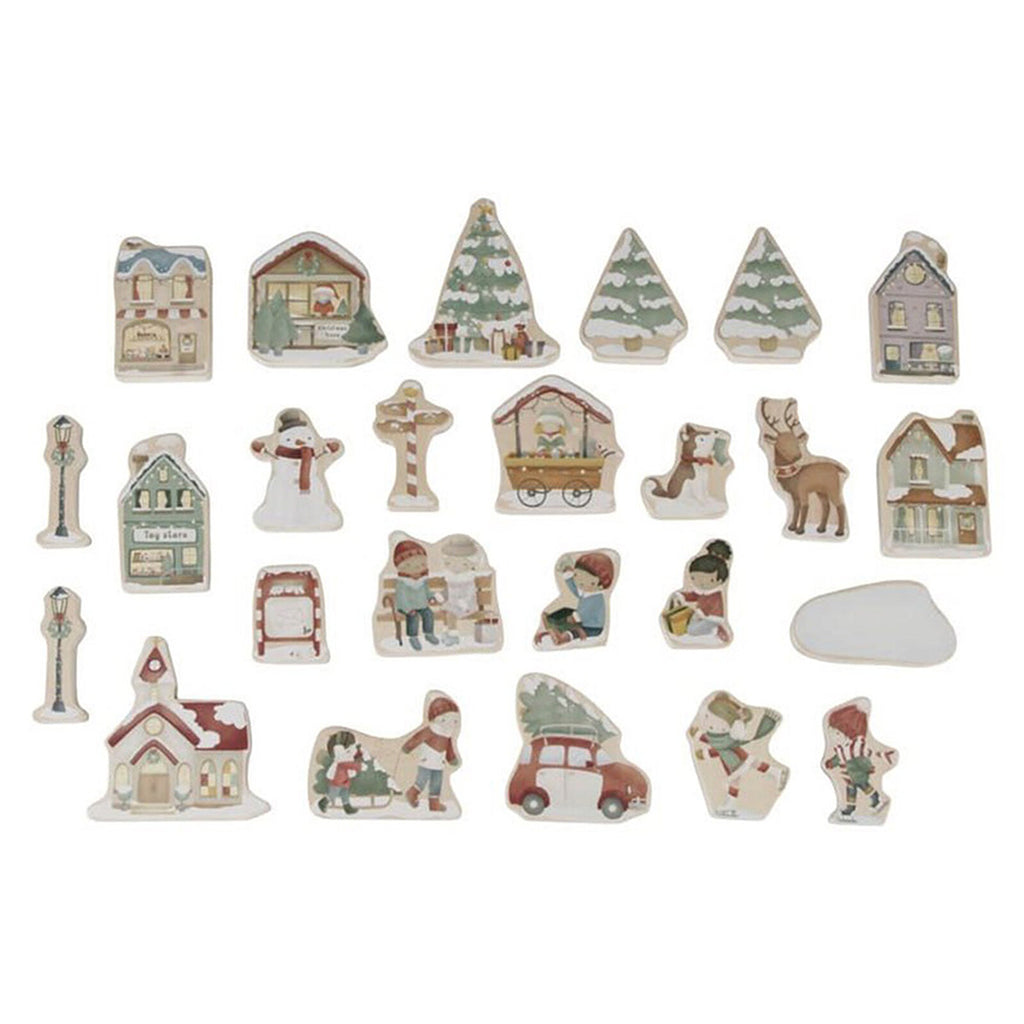 Calendrier de l'Avent Little Dutch Village de Noël en bois – photo 4