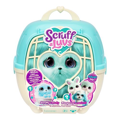 Animal en peluche Scruff A Luvs Boule de poils Bleu