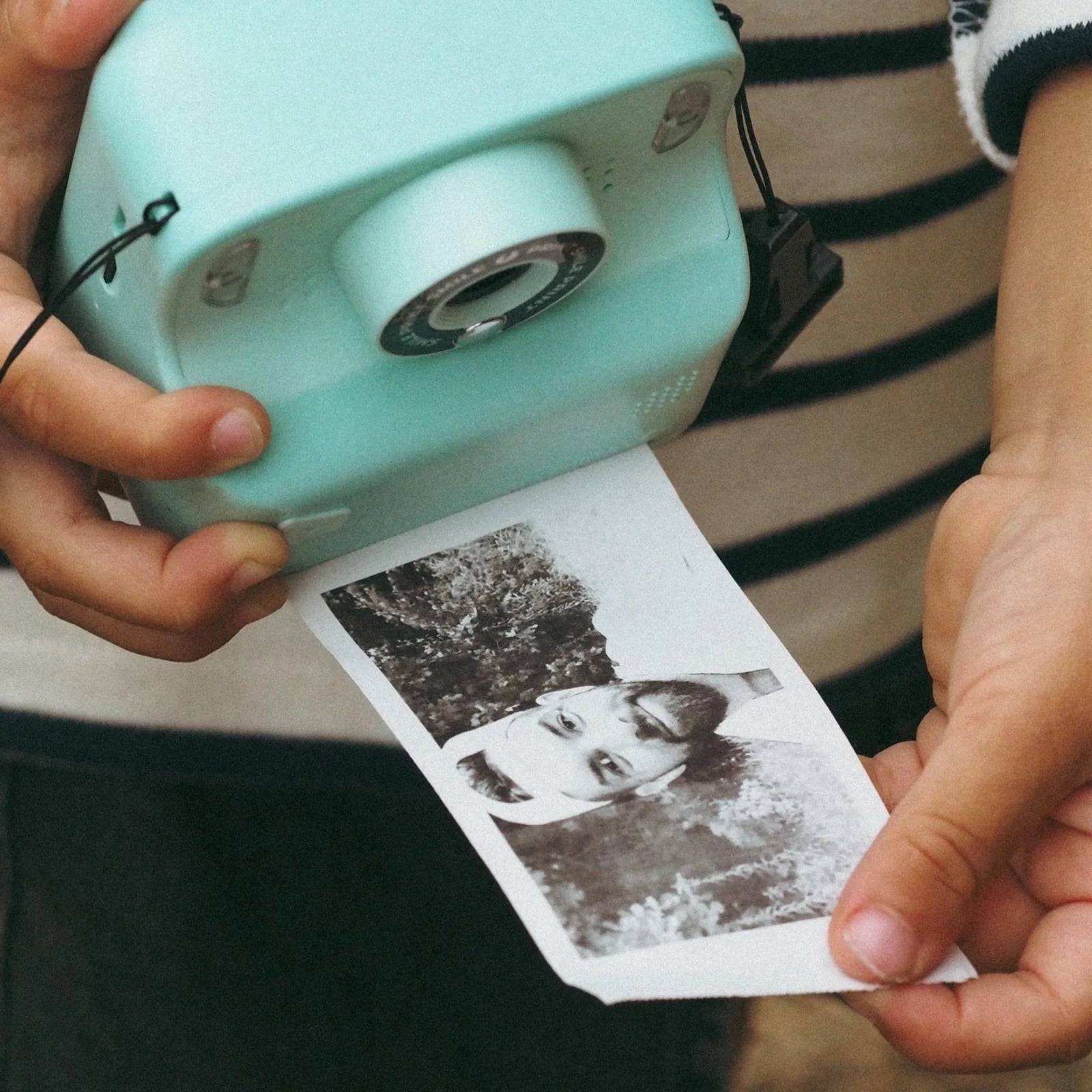 Appareil photo numérique instantané pour enfant turquoise