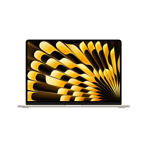 Apple MacBook Air 15" 512 Go SSD 16 Go RAM Puce M5 CPU 10 cœurs GPU 10 cœurs Lumière stellaire
