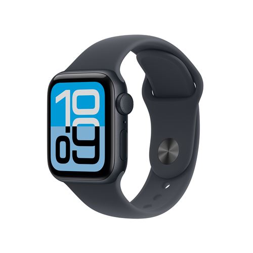 Apple Watch SE 3 GPS 40mm Boitier en Aluminium Minuit avec Bracelet Sport Minuit S/M