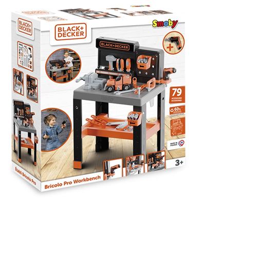 Atelier de bricolage Smoby Black + Decker Etabli Bricolo Pro