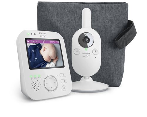 Babyphone Philips Avent Ecoute bébé Vidéo securisé SCD892/26