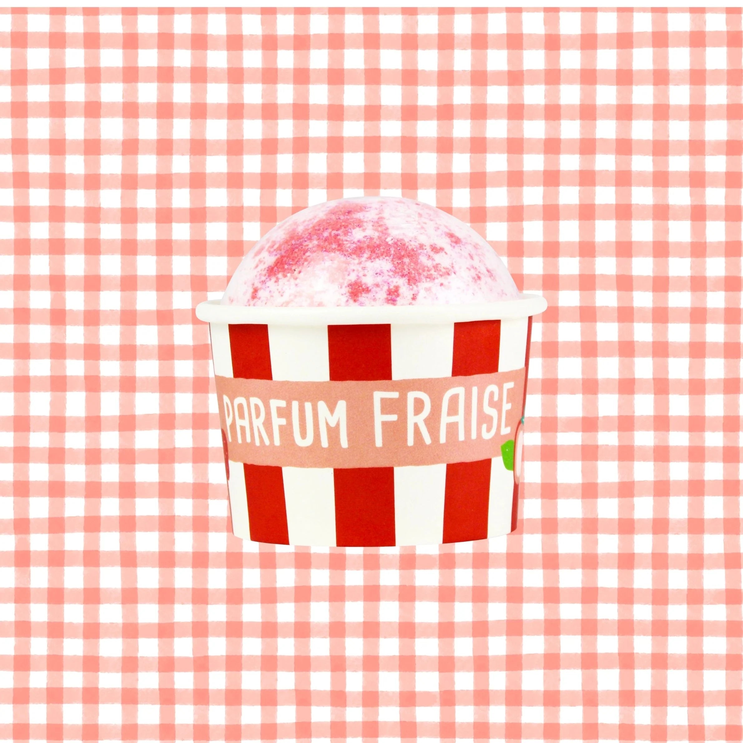 Bombe de bain glace à la fraise French Tendance