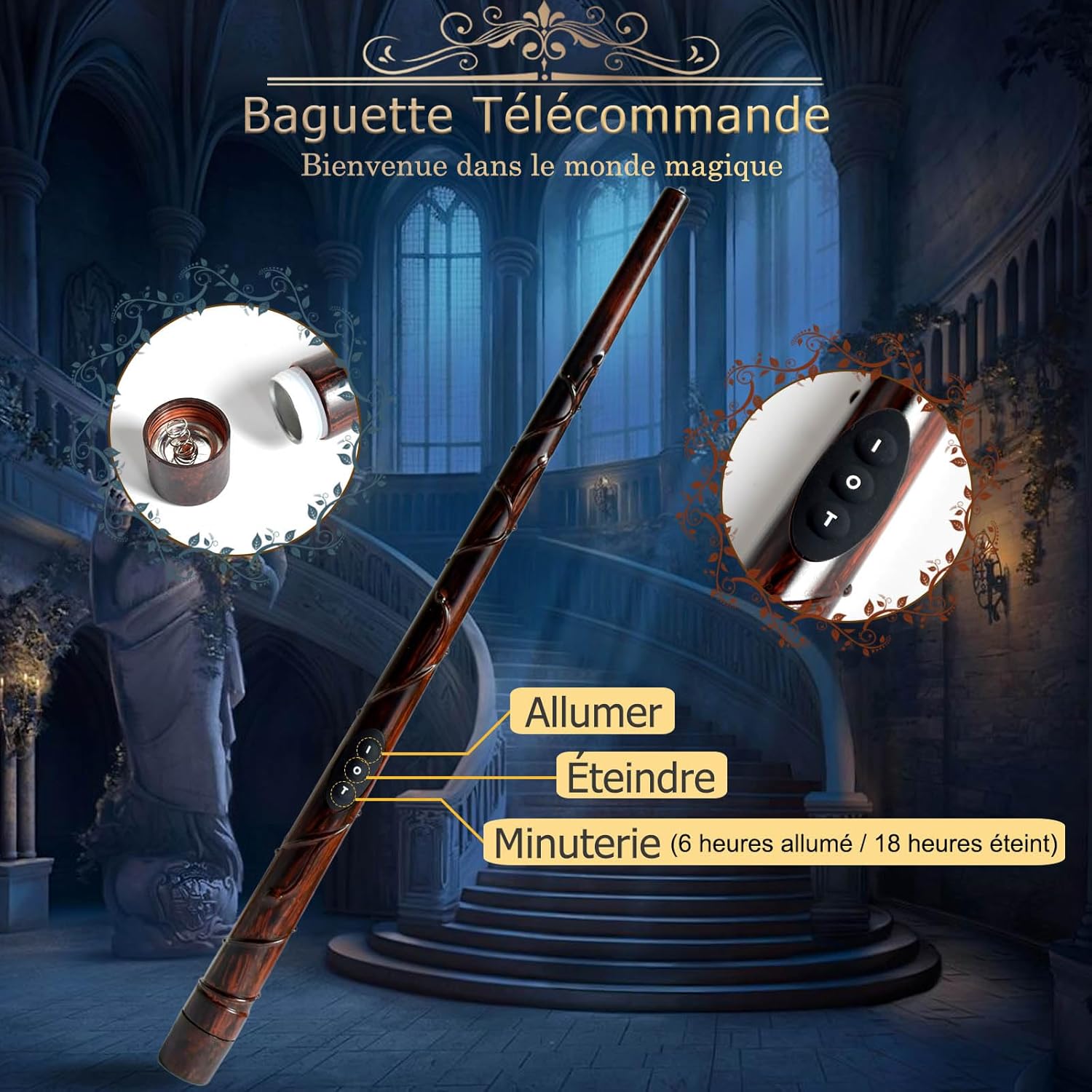 Bougies flottantes magiques : l’ambiance Harry Potter à la maison