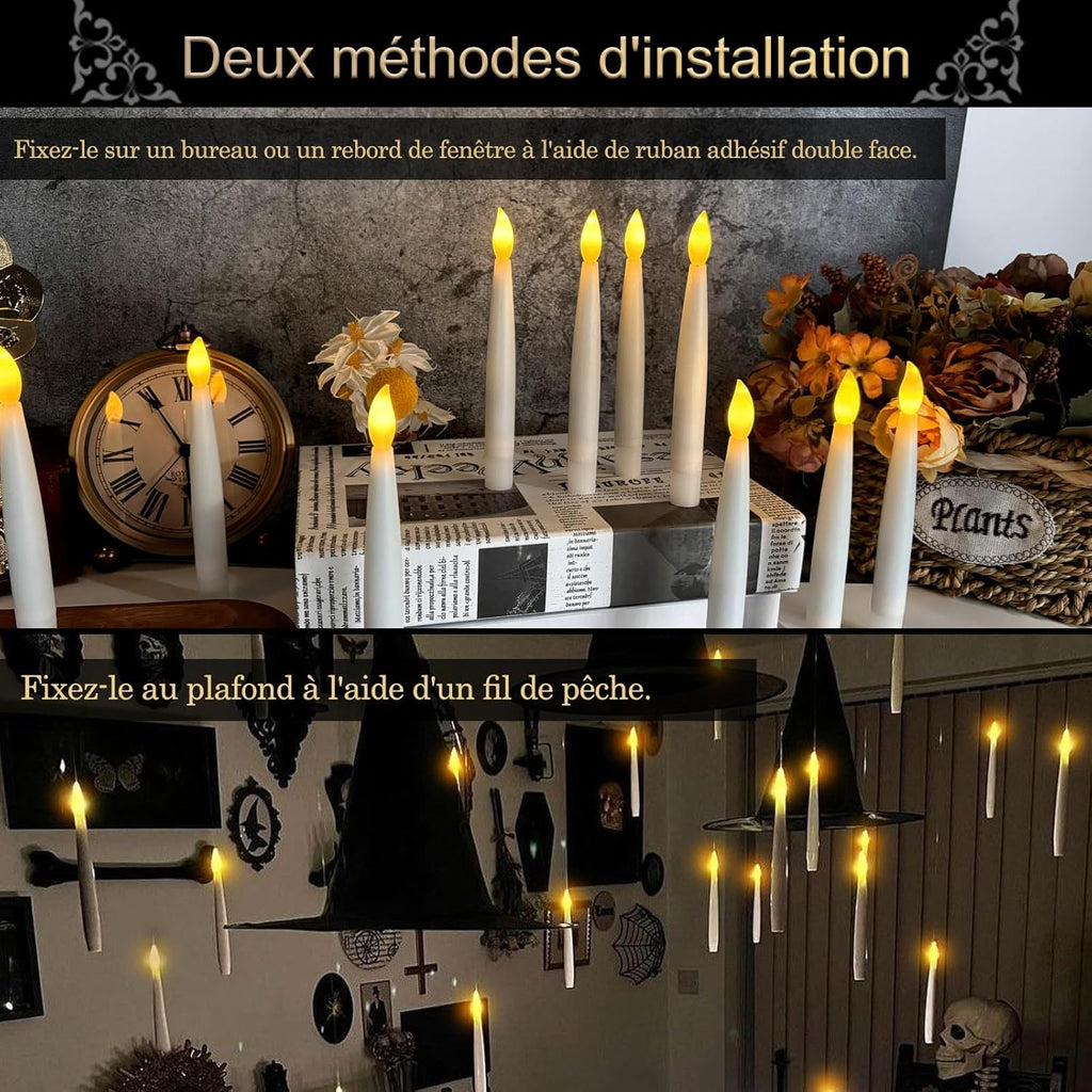 Bougies flottantes magiques : l’ambiance Harry Potter à la maison