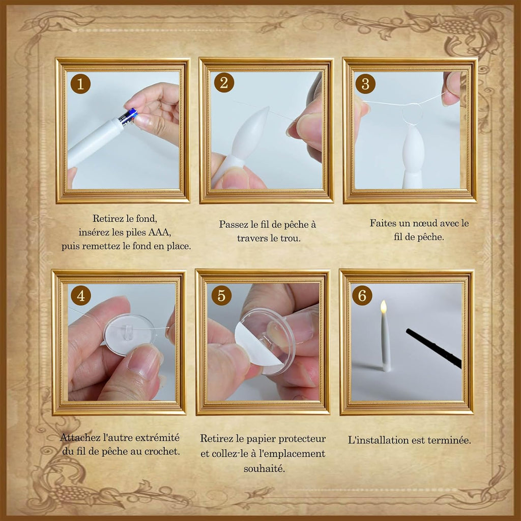 Bougies flottantes magiques : l’ambiance Harry Potter à la maison