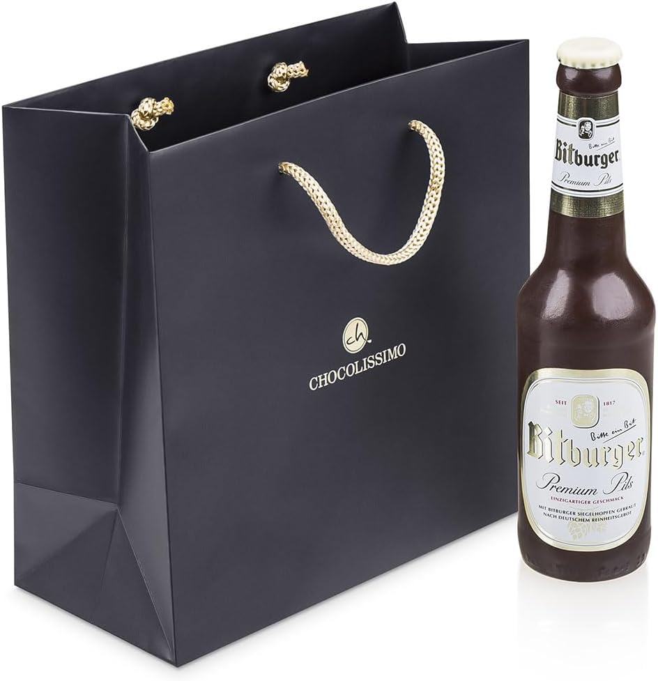 Bouteille de bière en chocolat