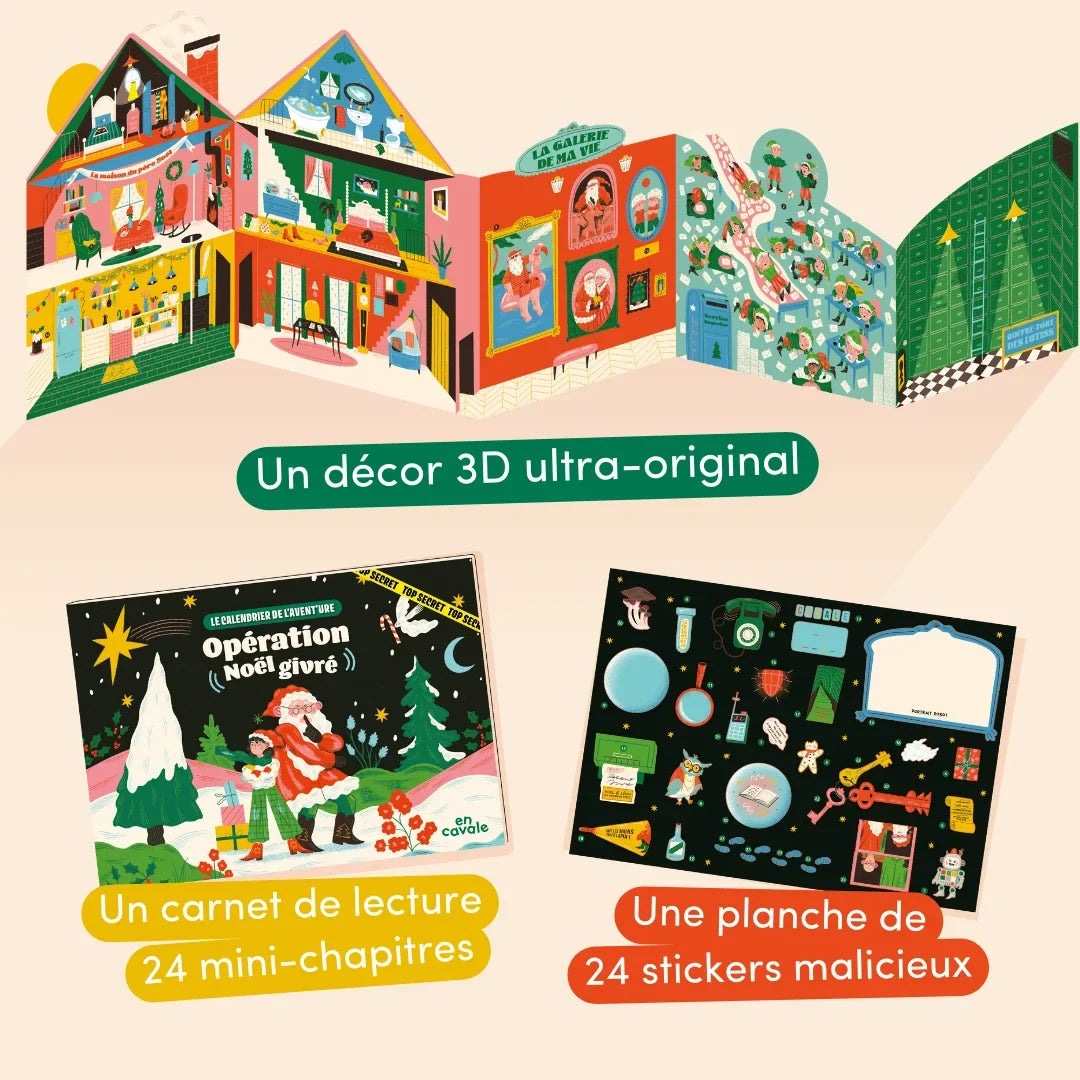 Calendrier de l'Avent En Cavale 2026 – L'Aventure du Père Noël (4-6 ans) – photo 4