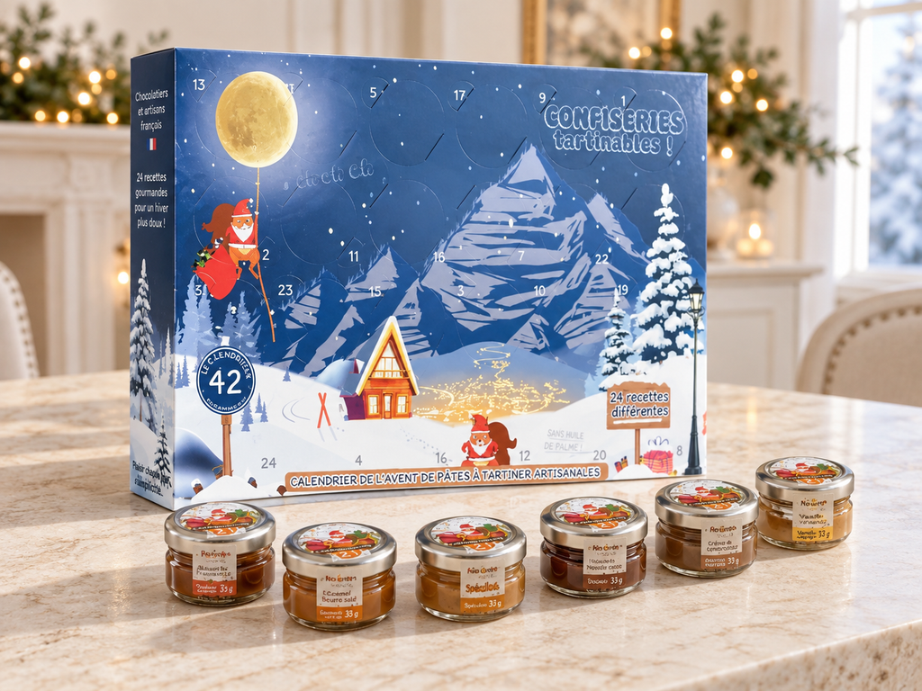 Calendrier de l'Avent Pâte à Tartiner Maître Artisan Chocolatier 2026 Charles Chocolartisan