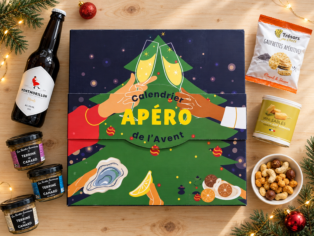 Calendrier de l'Avent Apéro 2026 Chez Sœurette – 24 spécialités salées