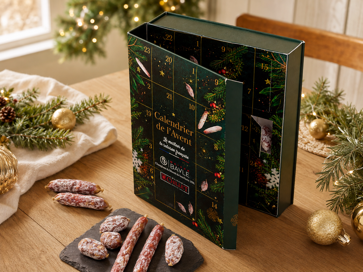 Calendrier de l'Avent Saucissons Artisanaux 2026 Maison Chillet