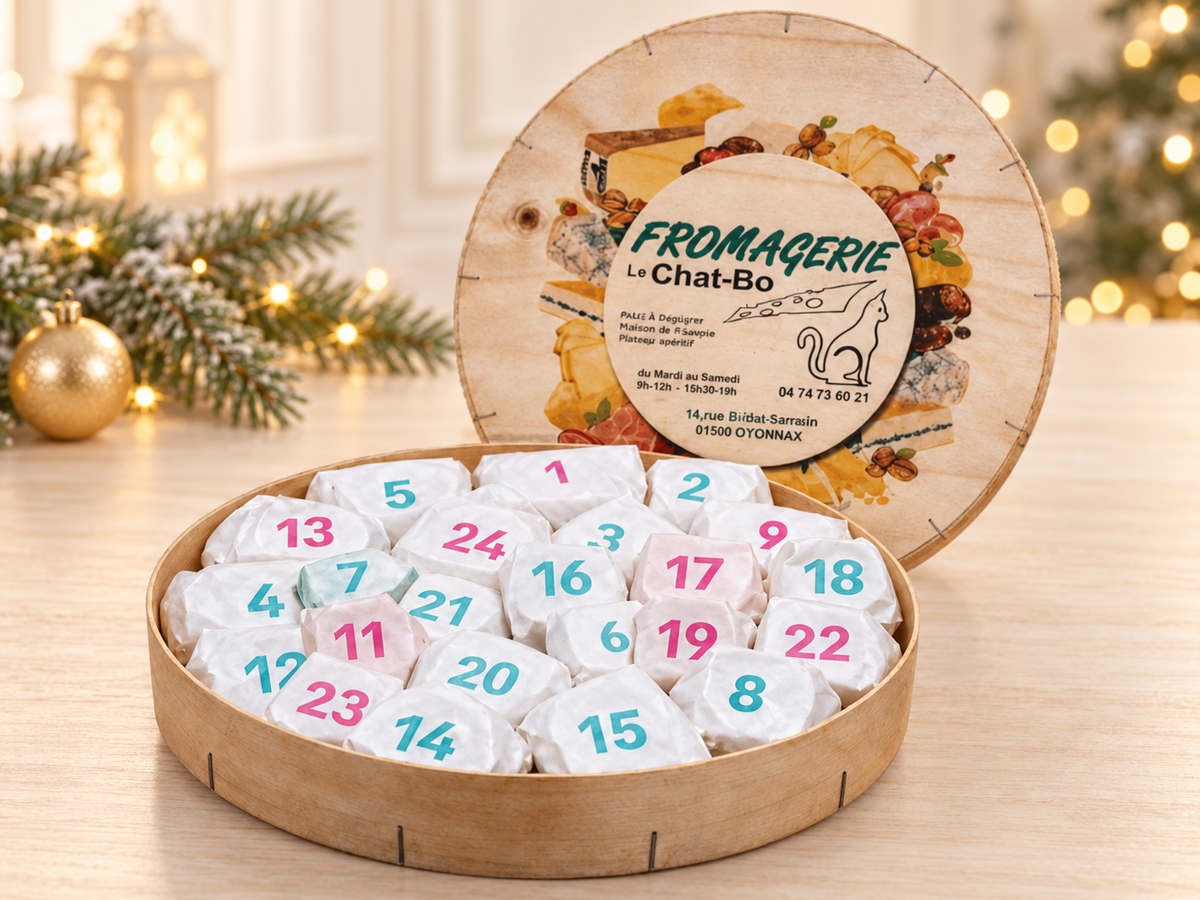 Calendrier de l'Avent Fromage Artisanal Le Chat-Bo 2026
