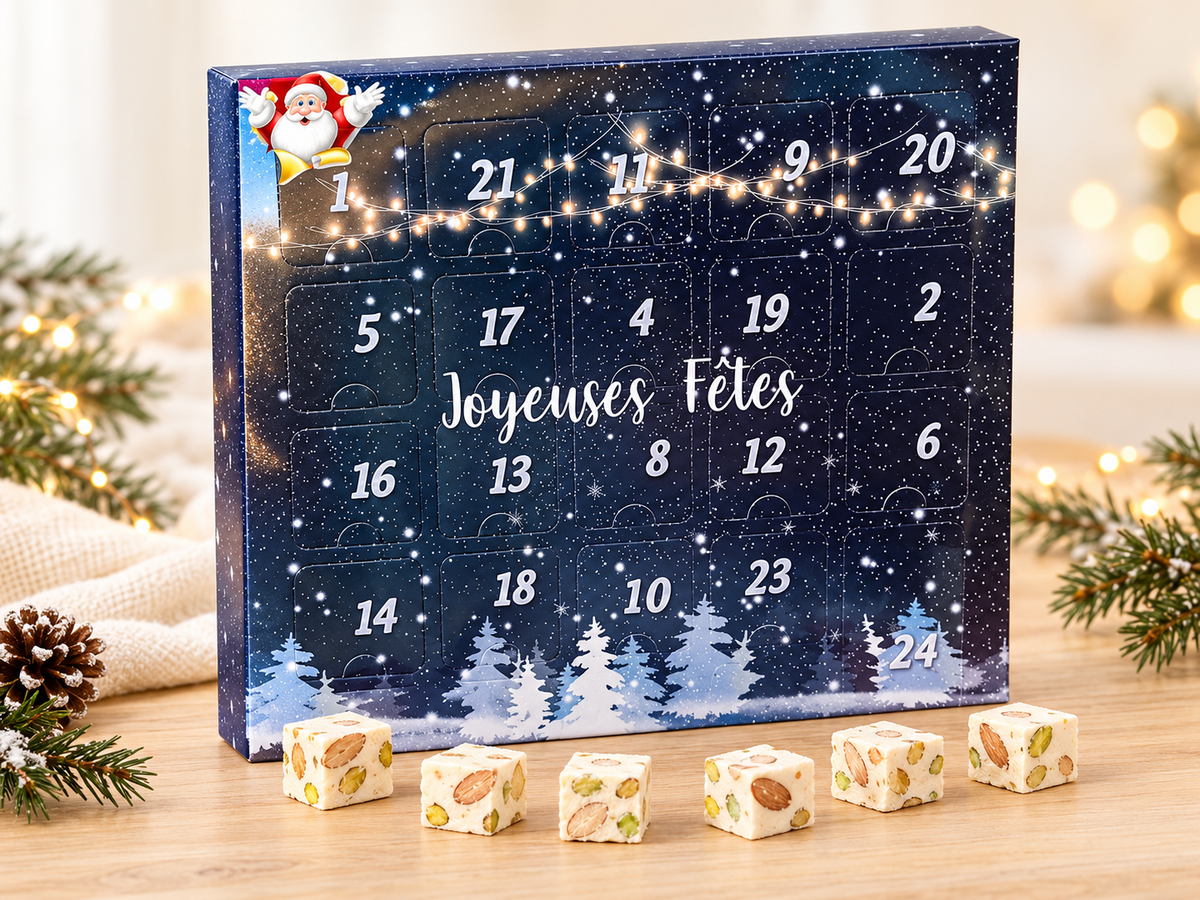 Calendrier de l'Avent Nougat Laurmar 2026 - 25 nougats de Provence