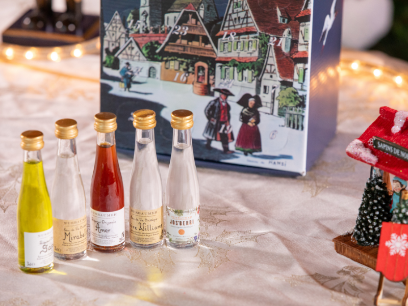 Calendrier de l'Avent liqueurs et spiritueux artisanaux Nusbaumer