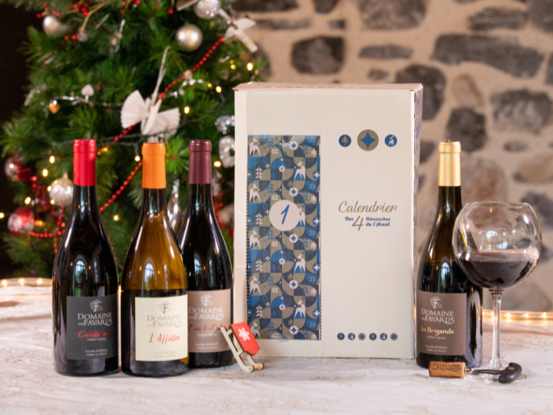 Calendrier de l'Avent vins des 4 dimanches Domaine des Favards