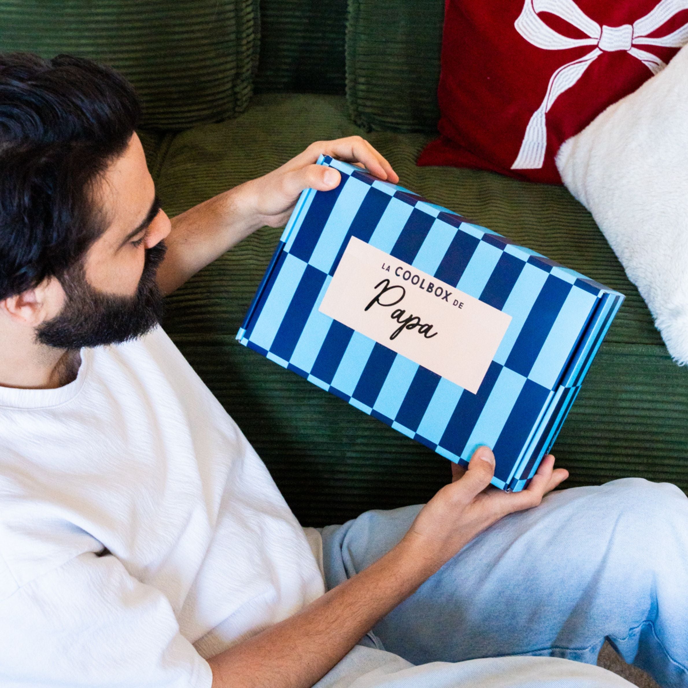 Coffret cadeau pour papa avec ses cinq articles assortis