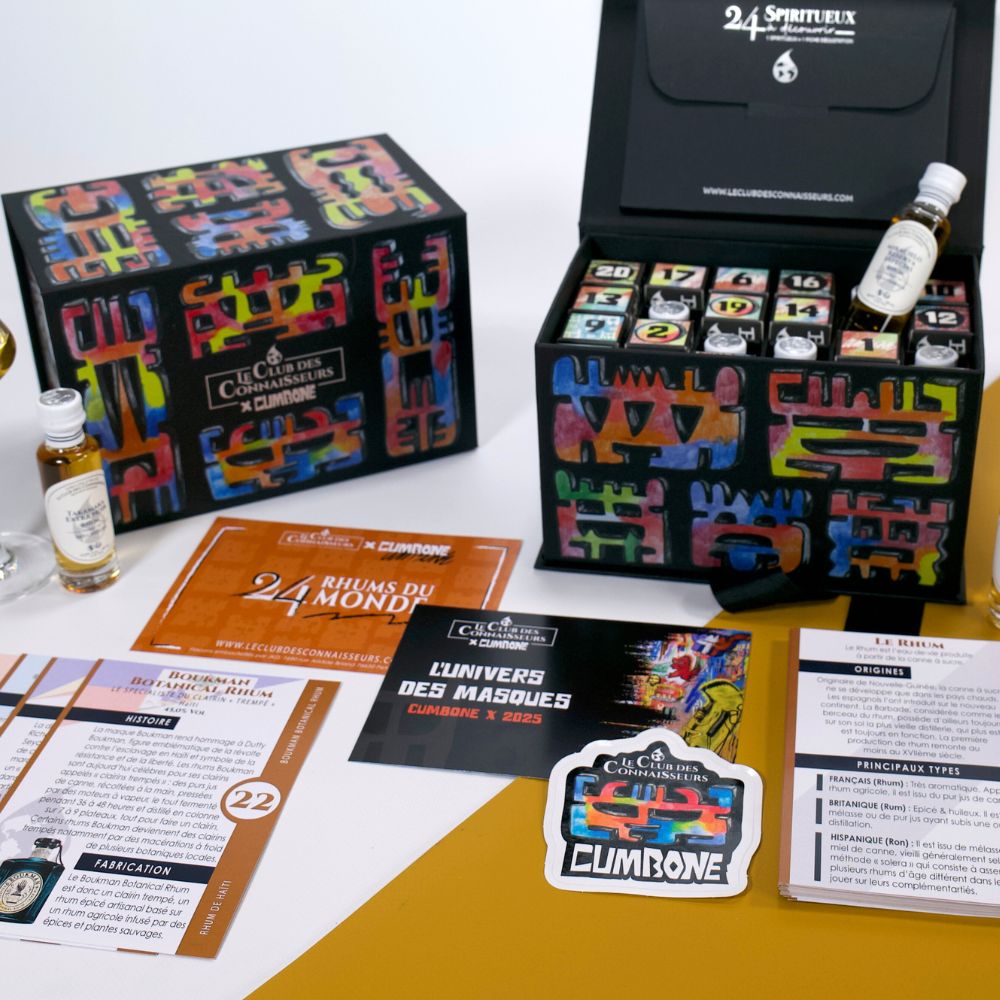 Calendrier de l'Avent Rhum Édition Cumbone 2025 Le Club des Connaisseurs