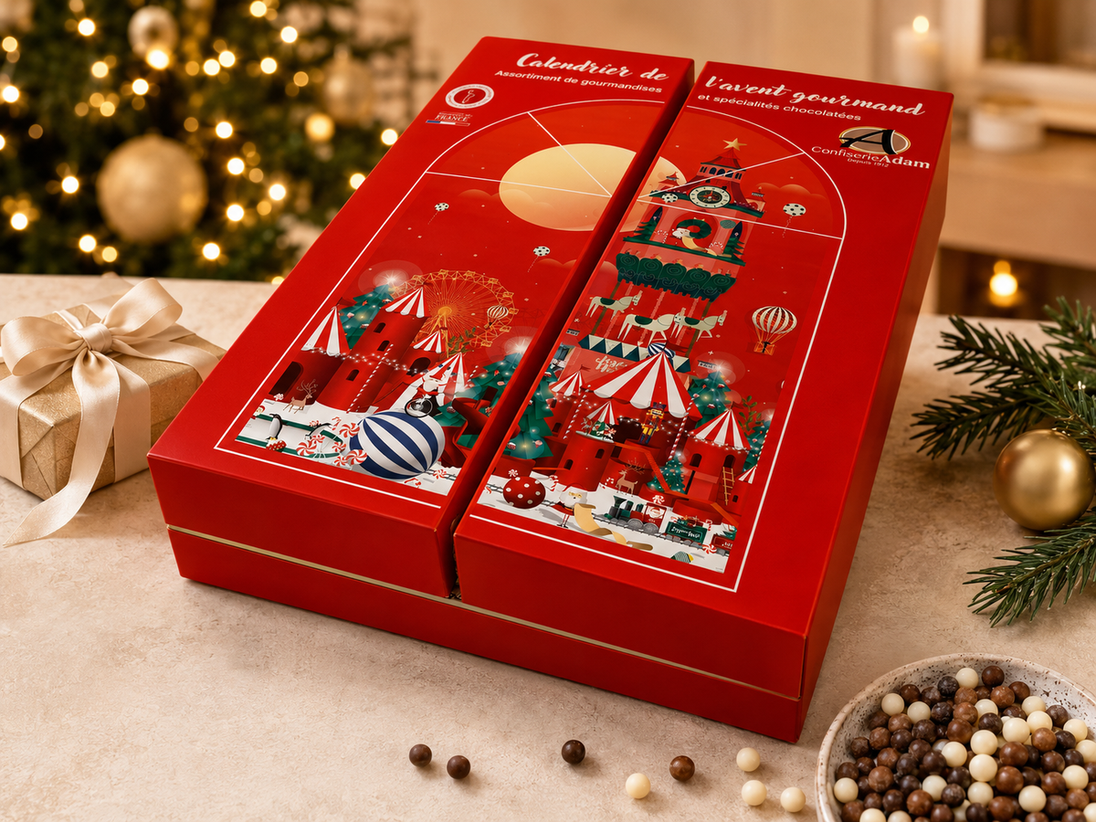 Calendrier de l'Avent Gourmandises et Chocolats Confiserie Adam 2026