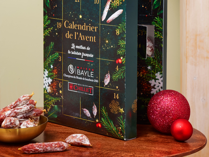 Calendrier de l'Avent Saucissons Artisanaux 2026 Maison Chillet