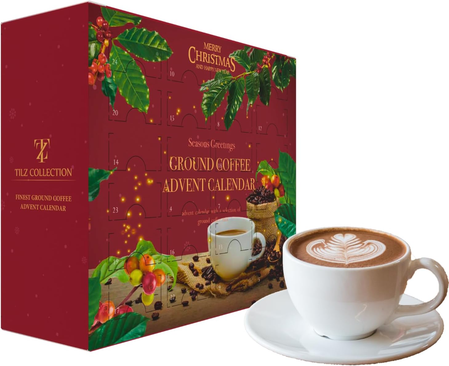 Calendrier de l'Avent Grains de café moulus Tilz